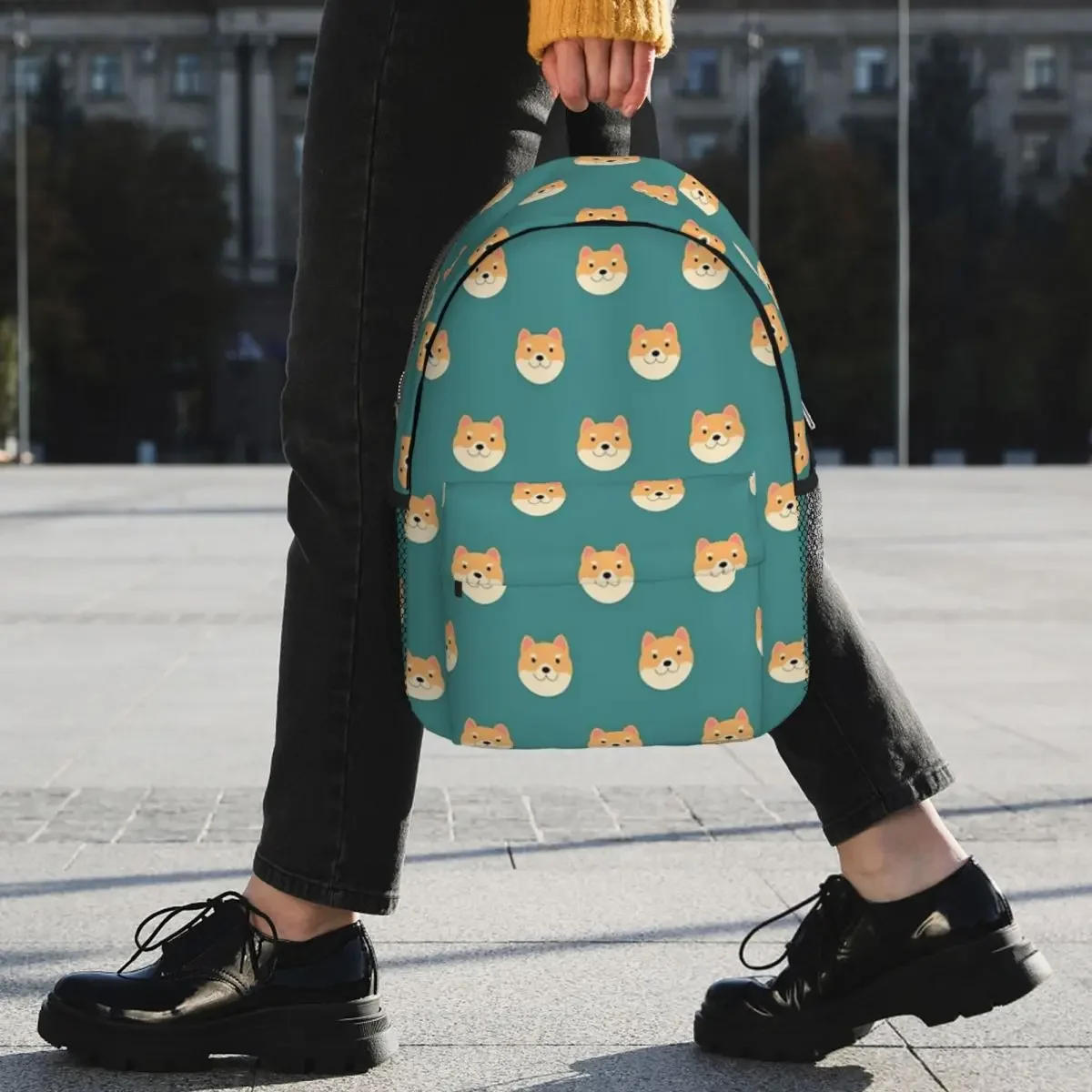 Shiba Inu-Sacs à dos à motif minimaliste, sac à livres pour adolescent, sacs d'école pour étudiants, sac à dos pour ordinateur portable, sac initié, grande capacité, mode