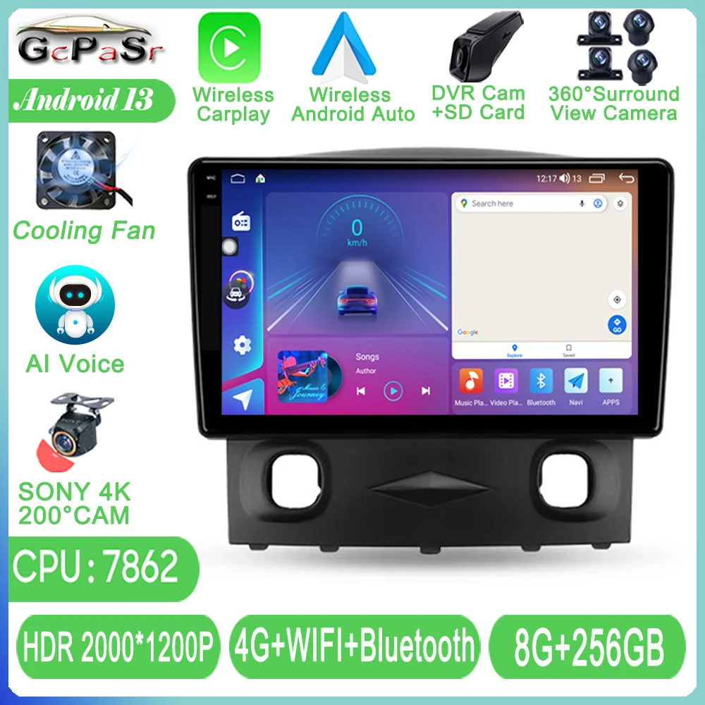 

Android For Ford Escape 1 2007 - 2012 Car Auto Carplay Radio Stereo Head Unit Multimedia Player GPS Navigation No 2din DVD QLED