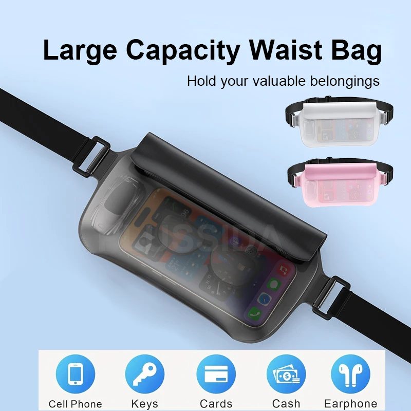 IPX8 Mobilephone Waterproof Bag phone Pouch Beach Bag Cell Phone Case Swimming Bag for iPhone 17 Pro Max for Samsung Redmi Cover