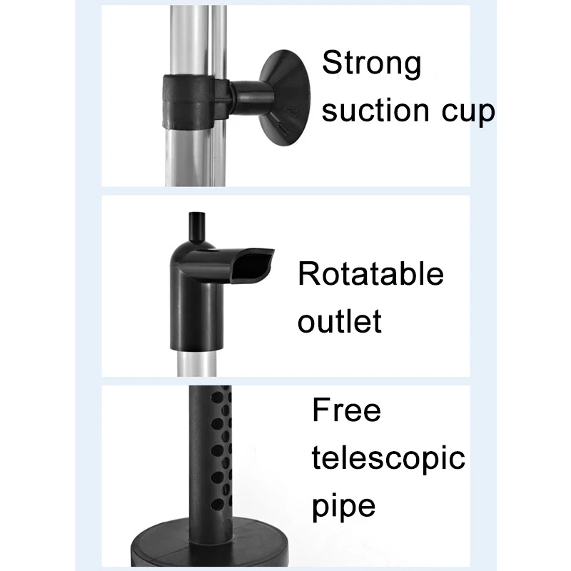 Aquarium-Doppelkopffilter, Sauerstoffzufuhr für Fischbecken, Zirkulation, leiser Filter, Wasserreinigung, Schwammfilter, Toilette – Detail 5
