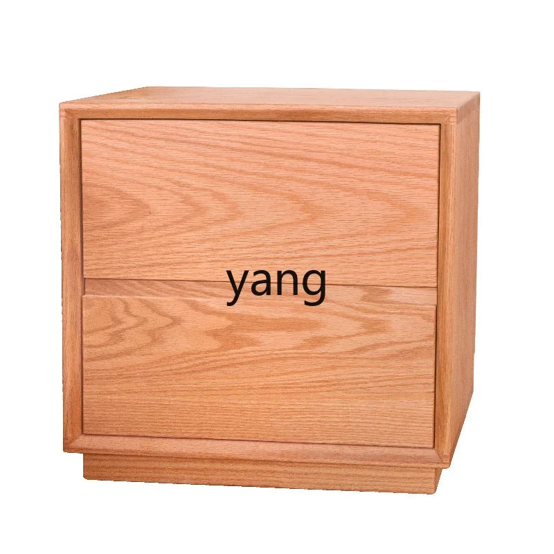 cx  All Solid Wood Bedside Table Log Wind Locker Modern Simple Floor Storage Cabinet