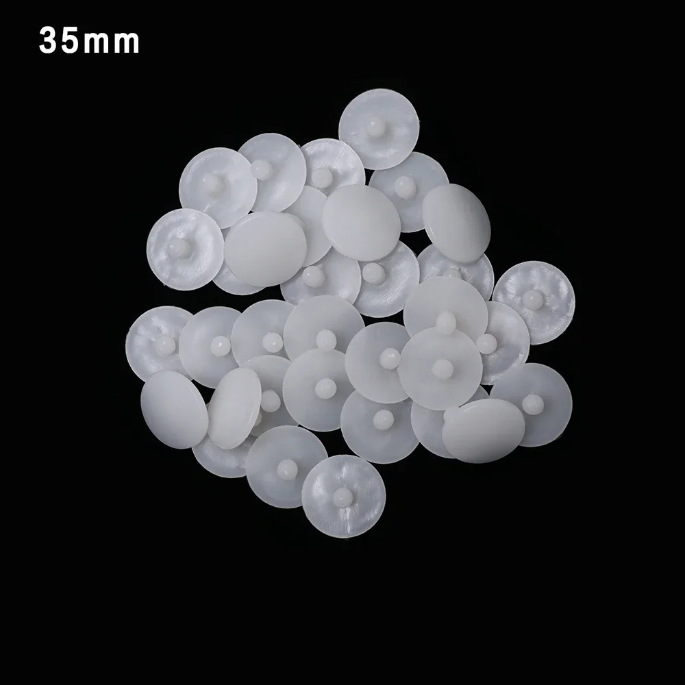 20/50Pcs 15/20/25/30/35/45mm Weiß Kunststoff DIY Puppe gelenke Teddybär Machen Handwerk Kinder Spielzeug Puppen Zubehör Für Kind Spielzeug