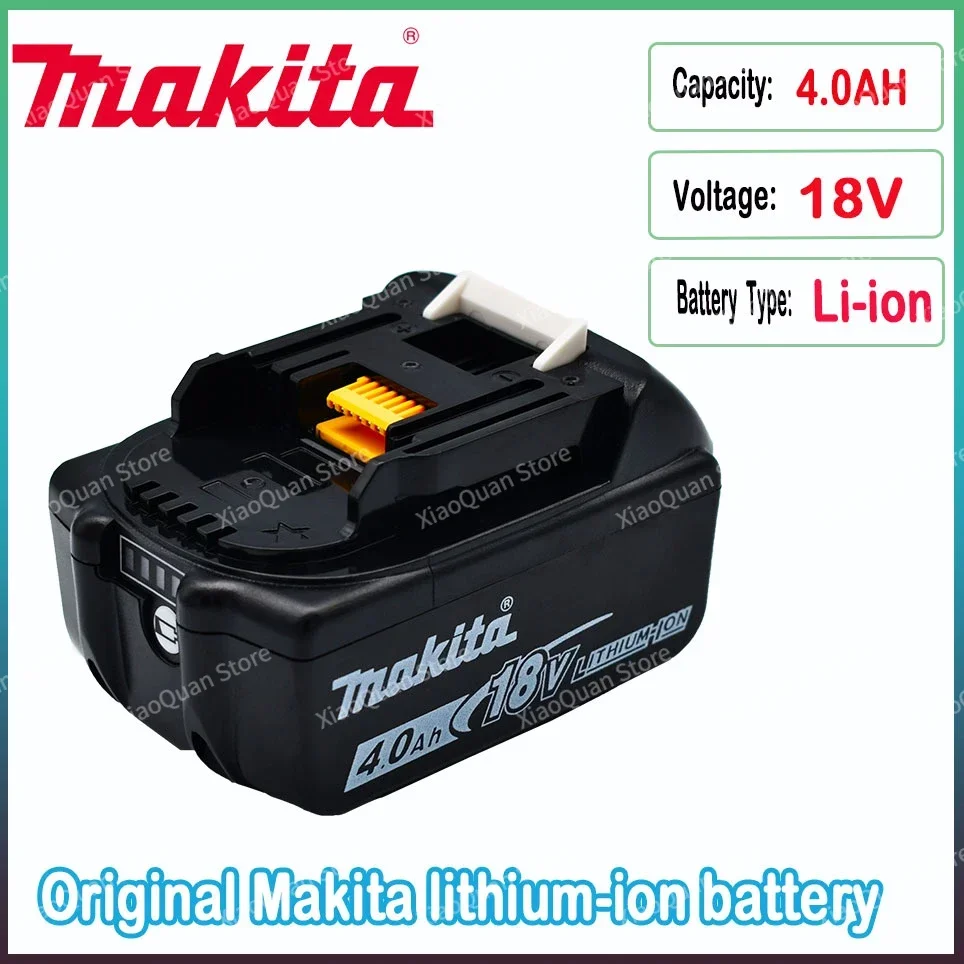 for Makita 18V Battery 4Ah 18640 Lithium ion Replacement BL1840B BL1860 BL1850 Rechargeable Power Tool Battery DDF486 DF488