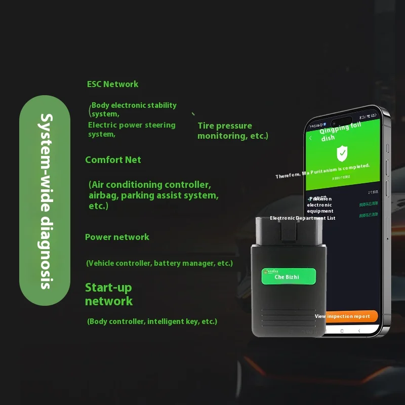 New energy vehicle fault detector, battery pack detection, maintenance, reset, engine OBD diagnosticator, mobile version