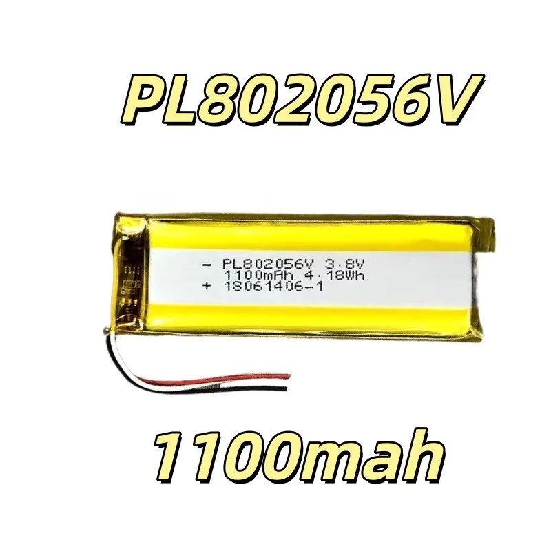 Replacement battery PL802056V 3.8V 1100mAh for Camera Recording Pen Scanning Pen Bluetooth Earphones High Quality Battery