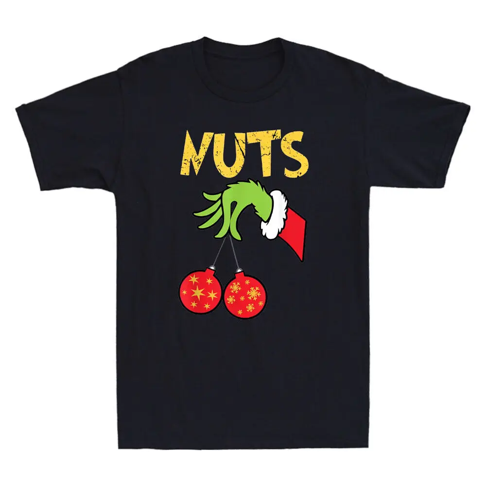 

Chest Nuts Matching Chestnuts Funny Christmas Couples Vintage Men's T-Shirt