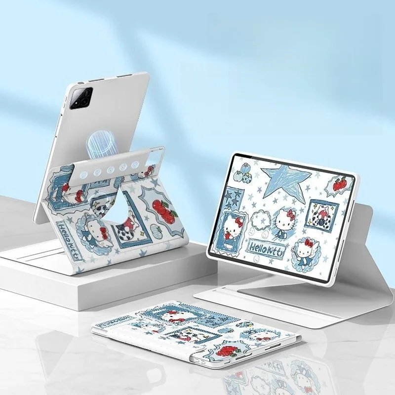 

For Xiaomi Pad 8 7 Pro 11.2in Tablet Cases MiPad 5/6 7S Pro 12.5in Magnetic Detachable Case RedmiPad SE 11 Pro 12.1 Rotate Cover