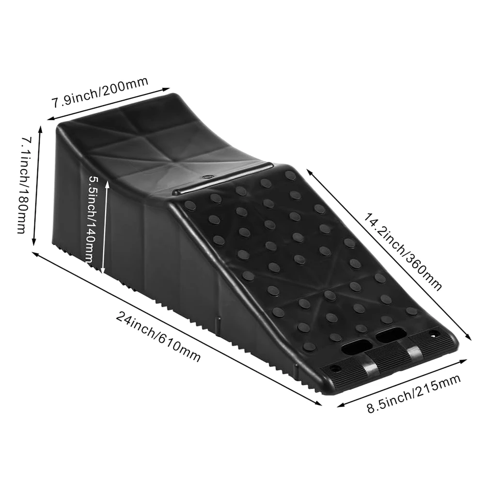 Retail! Car Ramp Low Profile Service Ramp 20000 Lbs/10 Ton Loading Capacity 5.5 Inch Lift Height Car Ramp Heavy Duty Tire Ramp