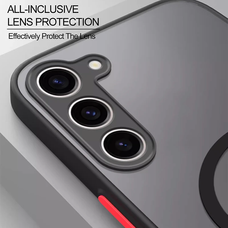 S26 S25 Ultra Plus Hülle Armor Matt Magnetisch für Samsung Galaxy S26 S25 S24 S23 Ultra Plus Hüllen Frosted Wireless Charge Cover – Detail 2