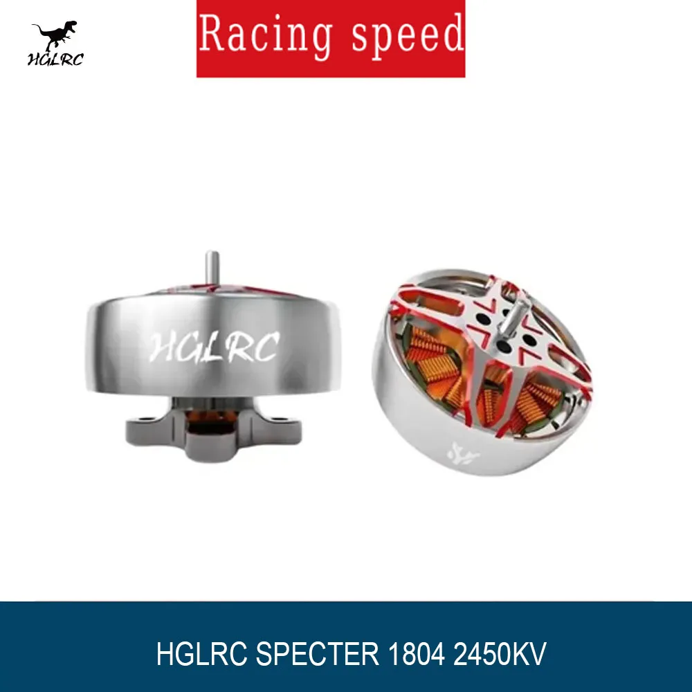 

HGLRC 2025 New SPECTER 1804 Brushless Motor - 2450KV 4-6S, Compatible with 5-6inch Propellers for FPV Freestyle Drones DIY Parts