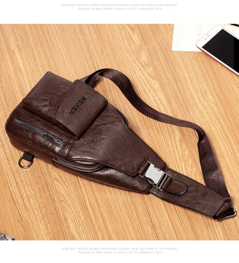 2025 Men's Chest Bag, Outdoor Casual Men's Crossbody Bag, Multifunctional Waterproof Single Shoulder Backpack, Chest Bag
