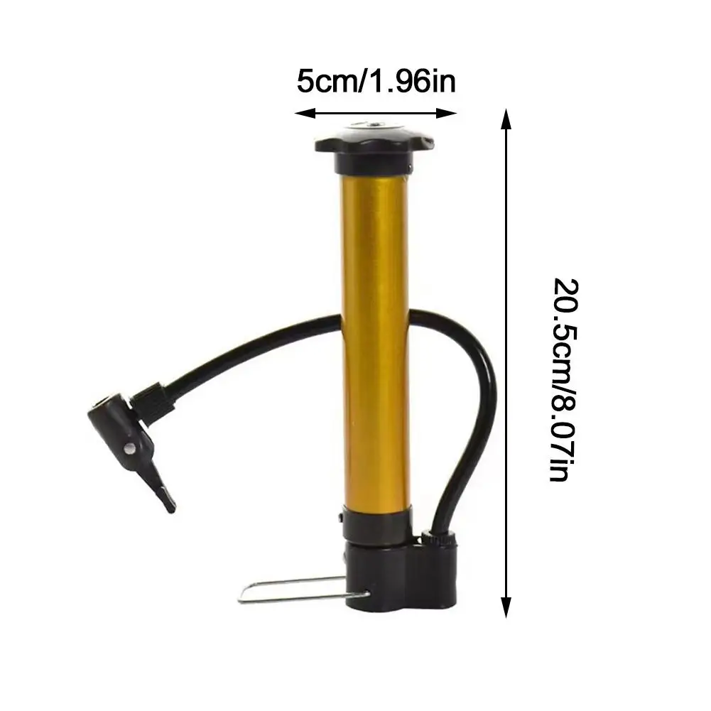 Bicicleta portátil pneu Inflator bomba, Schrader válvula adaptador, futebol, basquetebol, acessórios