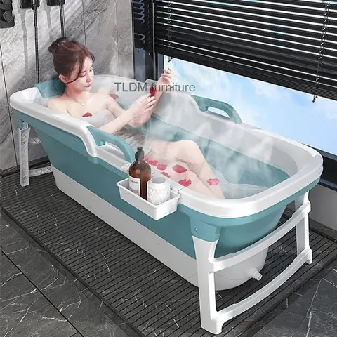 가정용 거품 욕조 성인 목욕 욕조 현대 휴대용 욕조 접이식 목욕 분지 성인 세면기 전신 땀 증기