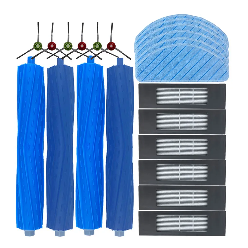 Pour Ecovacs DEEBOT T9 AIVI accessoires pour la maison Robot aspirateur T9 AIVI + filtre HEPA brosse de gommage vadrouille chiffon pièces de brosse latérale