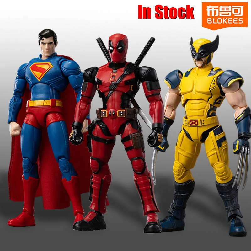 

Blokees, ограниченная серия, Deadpool Wolverine и DC, Супермен, чемпион класса, экшн-фигурка, Коллекционная сборная модель, игрушки в подарок