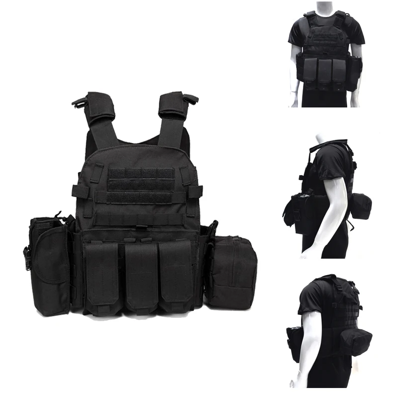 Molle Vest Army Combat Body Training Hunting CS Protective Body Armor 6094 Vest Plate Carrier Armor Tactical Equipment Militar