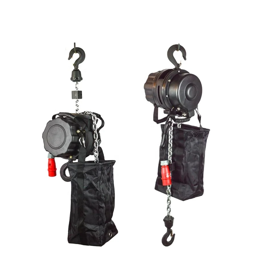 

New 1 Ton Alloy Steel Chain Stage Electric Hoist Forged Hook Lifting Equipment for Restaurant Hotels Retail Manufacturing Plant
