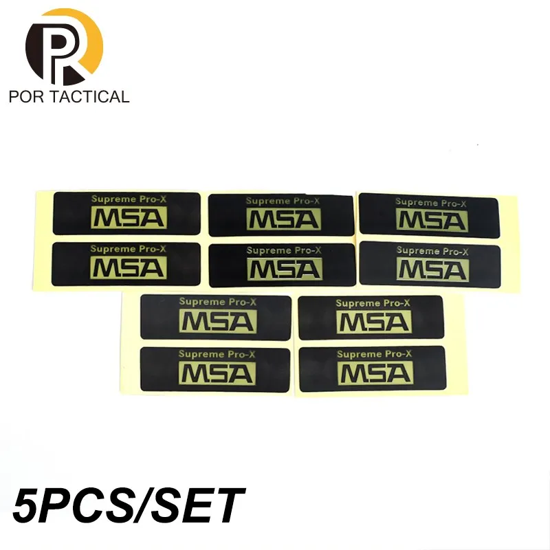 

Airsoft Sordin Headphone MSA Sticker 5sets/Pack 43*13mm Outdoor Headset Superme Pro-X MSA Stickers Black Hunting Accessories