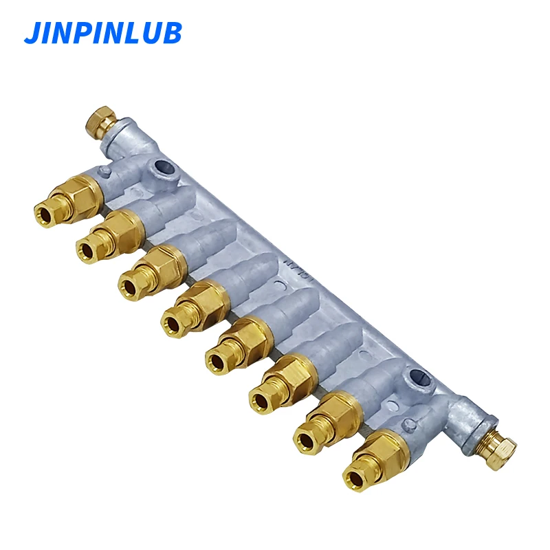 Bloco coletor distribuidor de óleo volumétrico de pistão JINPINLUB DPB para sistema de lubrificação centro de máquina CNC