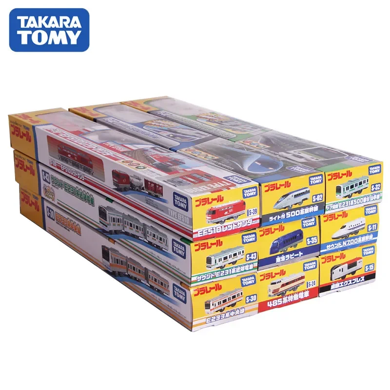 Takara tomy pome road road s série trem de motor ferroviário de alta velocidade shinkansen trem elétrico menino brinquedo, presente do feriado das crianças