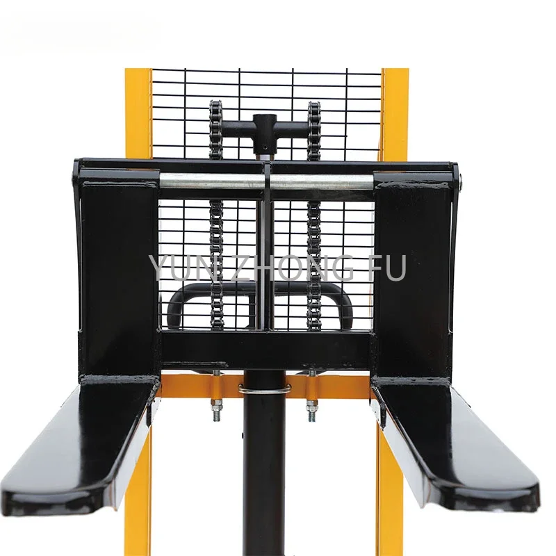 HaizhiLi Handling Equipment 1000kg Hand Hydraulic Manual Forklift Manual Pallet Stacker