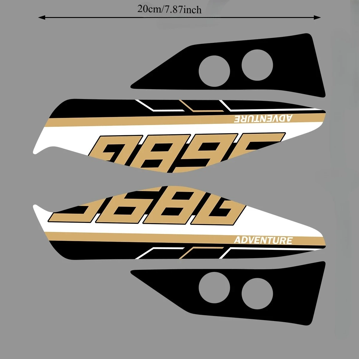 Hand Guard Non-Slip Vinyl Stickers, Handlebar Protection Decor Decals 1Set 368G 2025 Motorcycle
