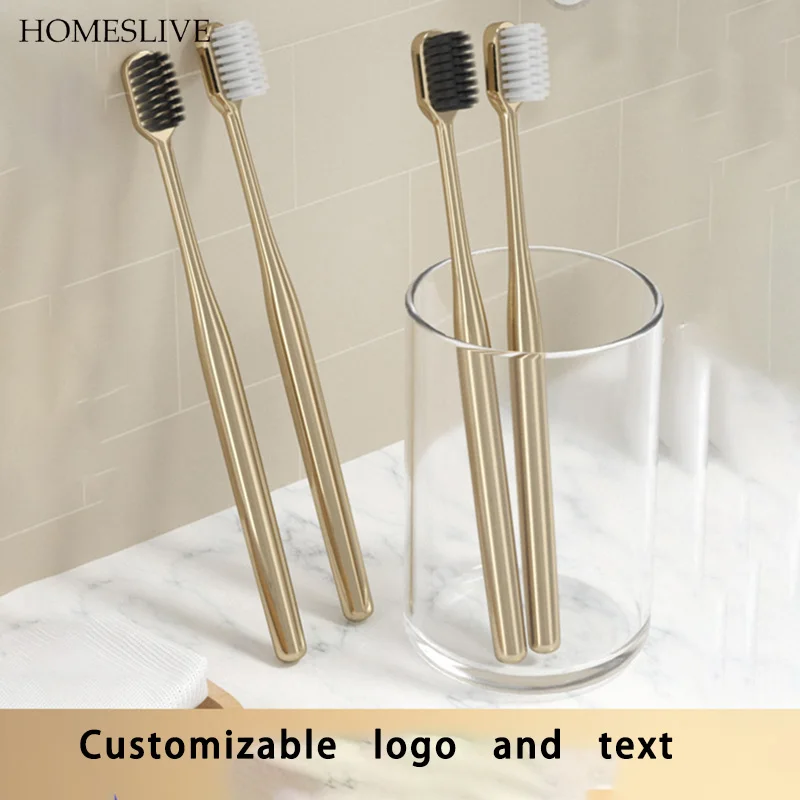 

Homeslive 50pcs Toothbrush Can Be Customized Logo Text Name Tooth Care Accessories Tooth Whitening Instrument Tongue Scraper