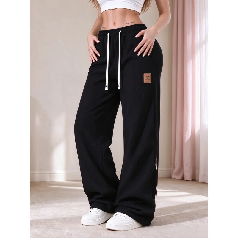 Couple Pants Winter Fleece Corduroy Pants Loose Straight Leg Pants Simple Commuting Women's Sports And Leisure Versatile Pants
