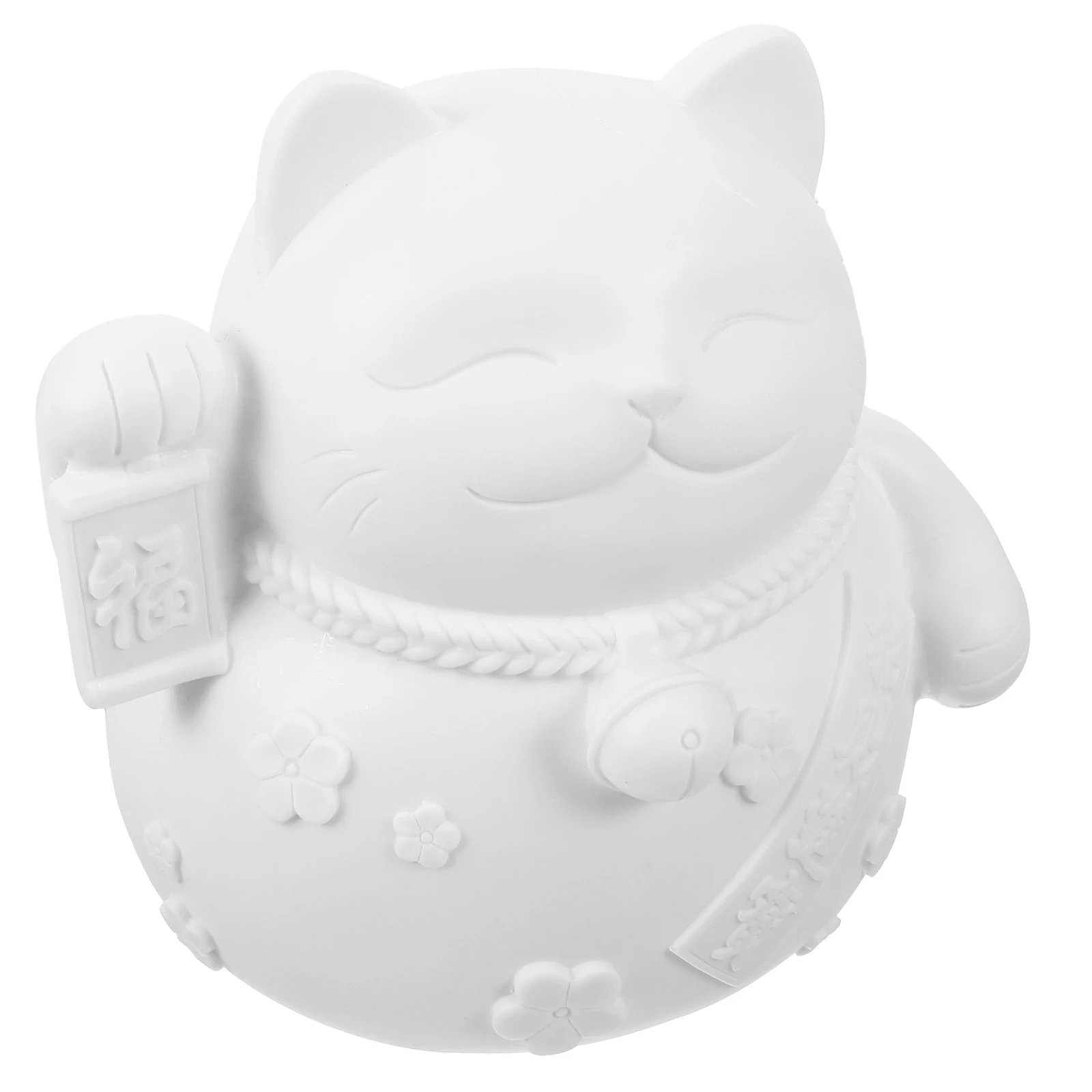 

Piggy Bank with Glue Paint Animal Money for Adults Container Lucky Cat Decorative Saving Pot Vinyl Jar Cash Kids Baby