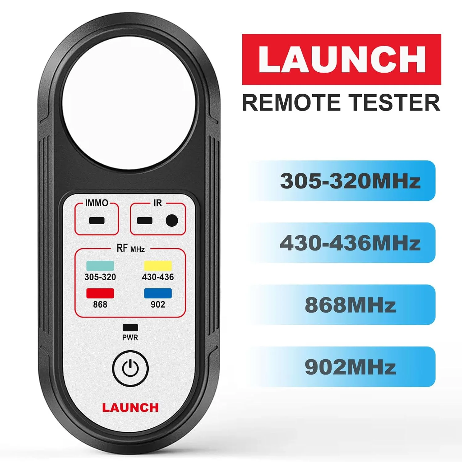 NEW LAUNCH Remote Key Frequency Tester 315/433/868/902MHz Infrared & IMMO Anti-theft Signal Detection Key Fob Signal Tester