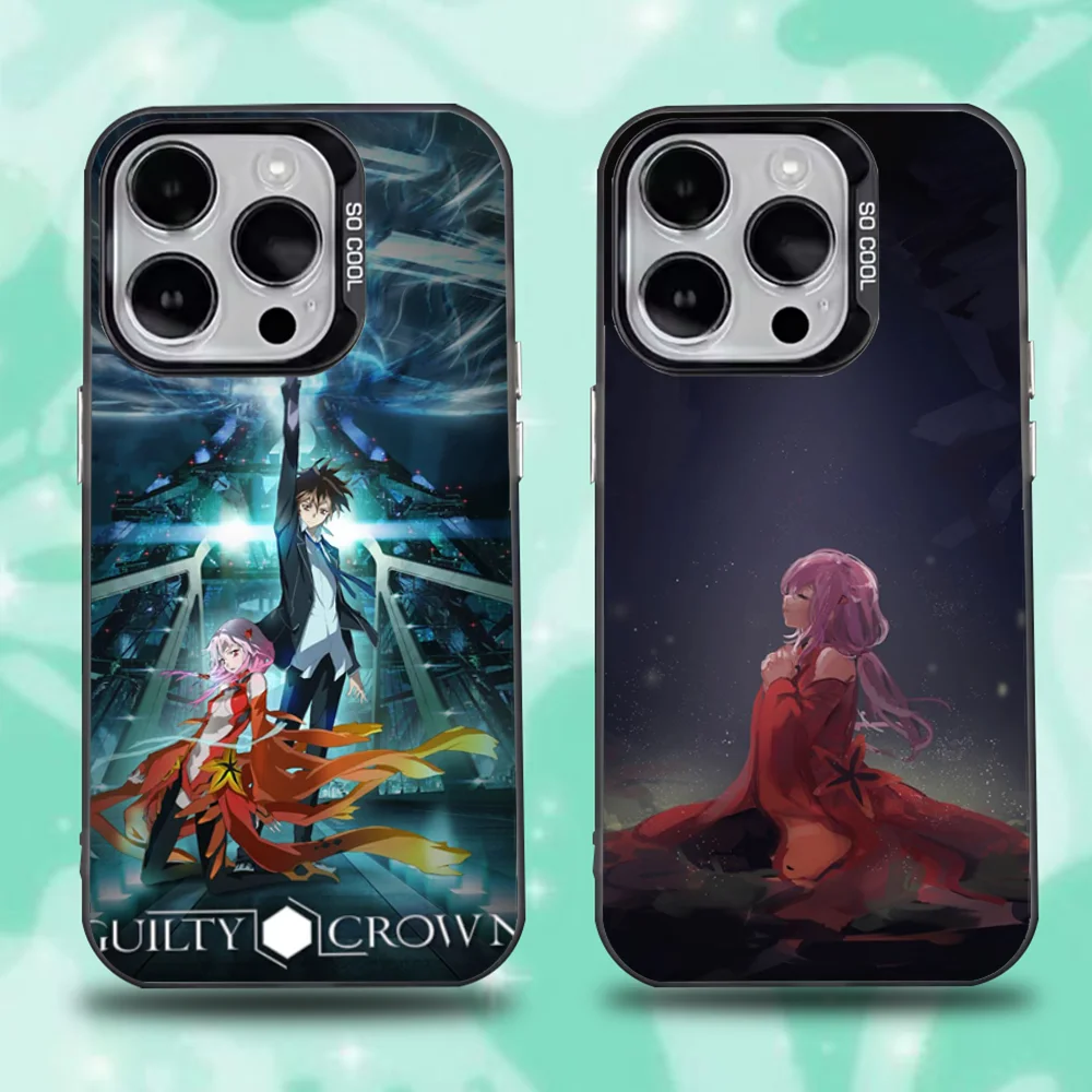 

Guilty Crown Yuzuriha Inori Phone Case For iPhone 16,15,14,13,12,11,Pro,Max,Plus,Mini,XS,SE Anti Fall Black Matte Hard Bumper