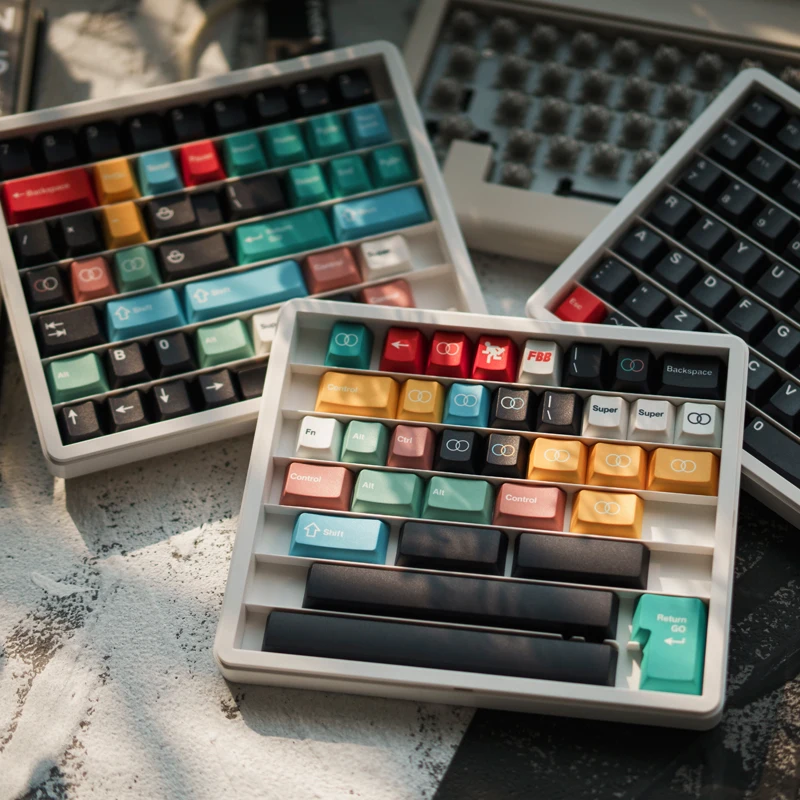 FBB Keycaps Retro 3000 Style 1.7mm PBT Thickened Customized For Cherry Profile MX switches Mechanical Keyboard Keycap DIY Kit