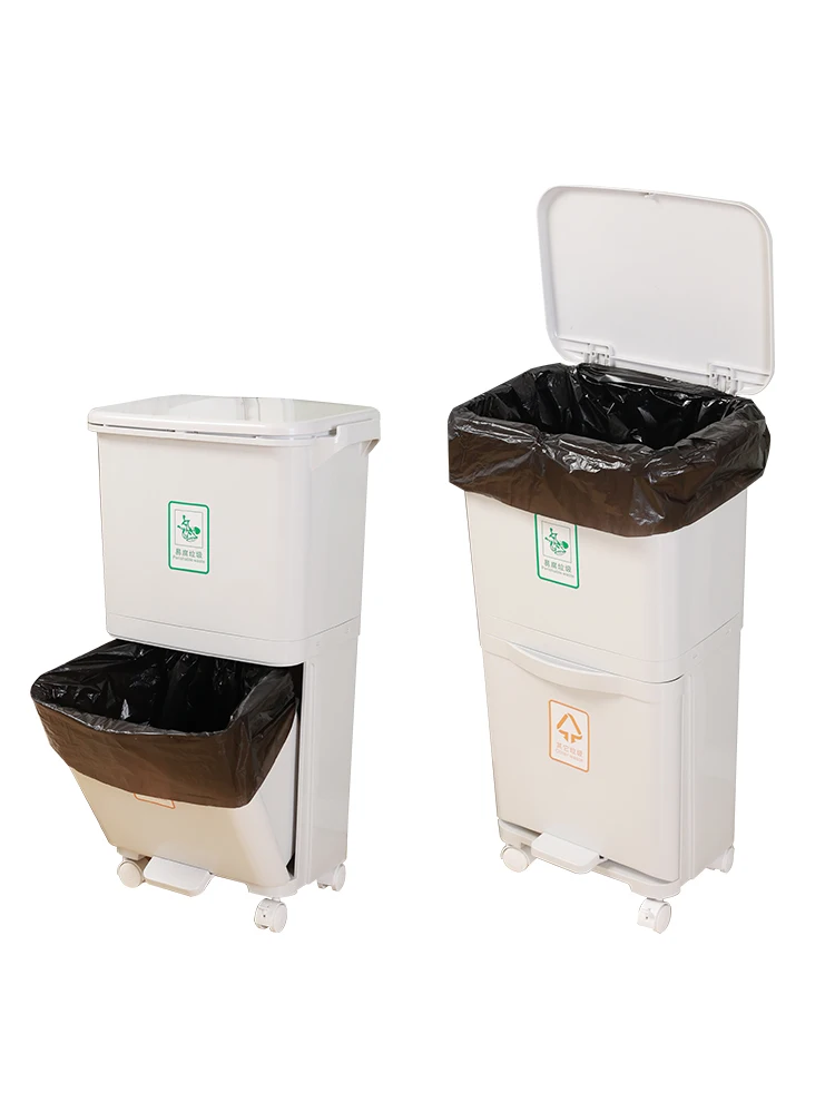 

Японский Sle Двойной слой Thi Kitchen Tra Can 70x60 см Домашнее использование Широкий рот 38л 45л Размер Плоский рот pe Special Thi