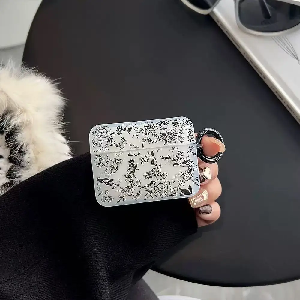 

Sweet Cat Suitable for Apple Airpods4 Protective Cover Pro3 1/2 Bluetooth Earphone Cover 3rd Generation Pearl Powder Pendant