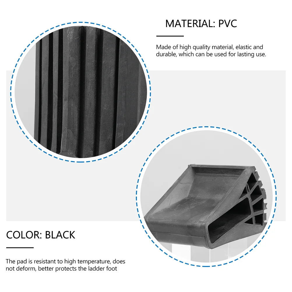 2-teilige Klappleiter-Gleitmatte, Schritt, Sicherheitsstoßstange, Spike, Ersatz für Schuhfüße aus Gummi