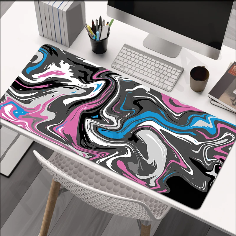 Liquid 80x30cm XXL Lock Edge Mousepads Large Gaming Mousepad Keyboard Mats Mouse Mat Non-Slip Beast Desk Pad For Gift Mouse Pads