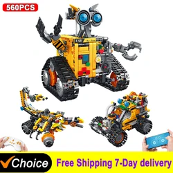 NEW 3in1 Robot Motorized High-tech APP RC Robot Motor Power Functions DIY Educational Building Block Model For Children Toy Gift