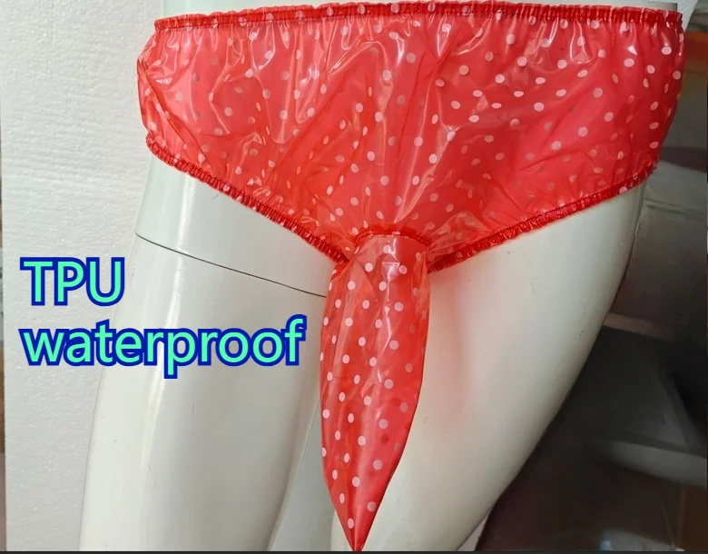 

Ultra Thin Soft Film Transparent Briefs Plastic Underwear Sexy Stretchy Lightweight Comfortable Daily Club Party Performanc