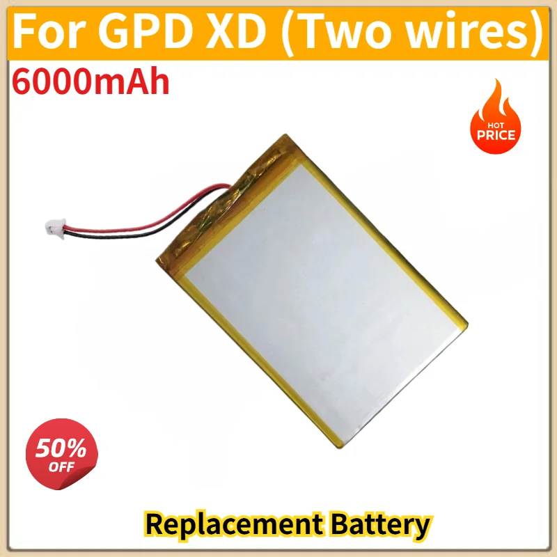 High Quality 6000mAh Battery for GPD XD (Two wires) Brand New Replacement Battery