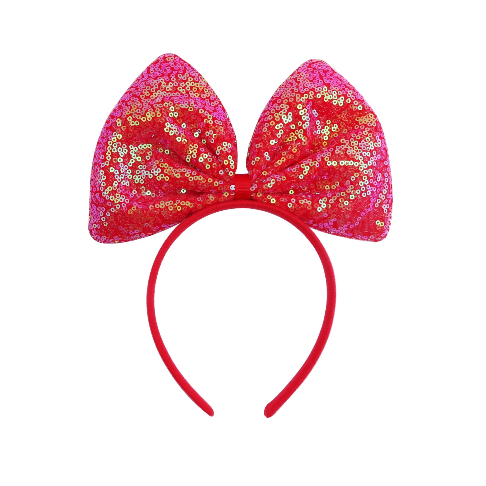 1 Stück Pferdeschleifen-Stirnbänder-Set, 6 Stück Bunte Glitzernde Haarbänder, Niedliche Kopfaccessoires für Mädchen, Perfekt für Partys & Verkleidungen – Detail 2