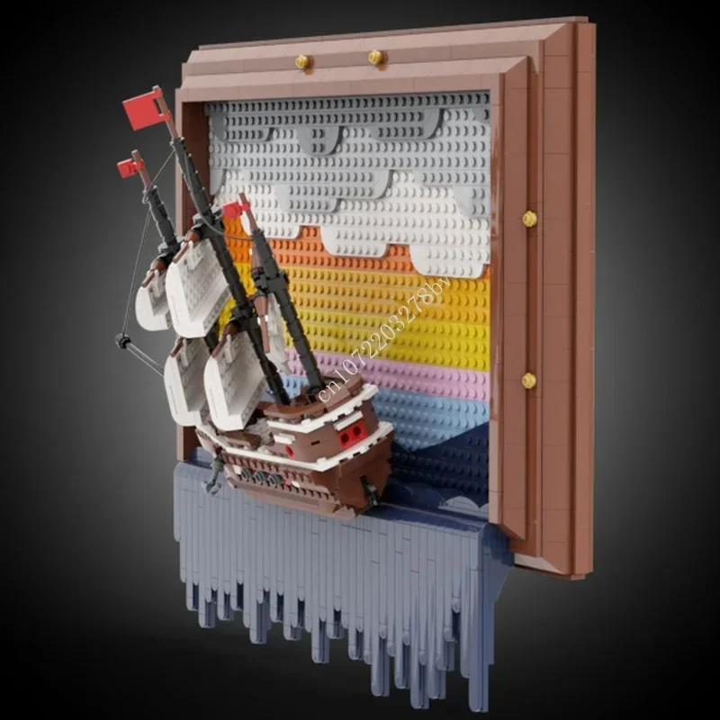 1233PCS MOC At World's Edge Custom Puzzles Warship Model Technical Set DIY Assembly Creative Kids Puzzle Birthday Toy Xmas Gift