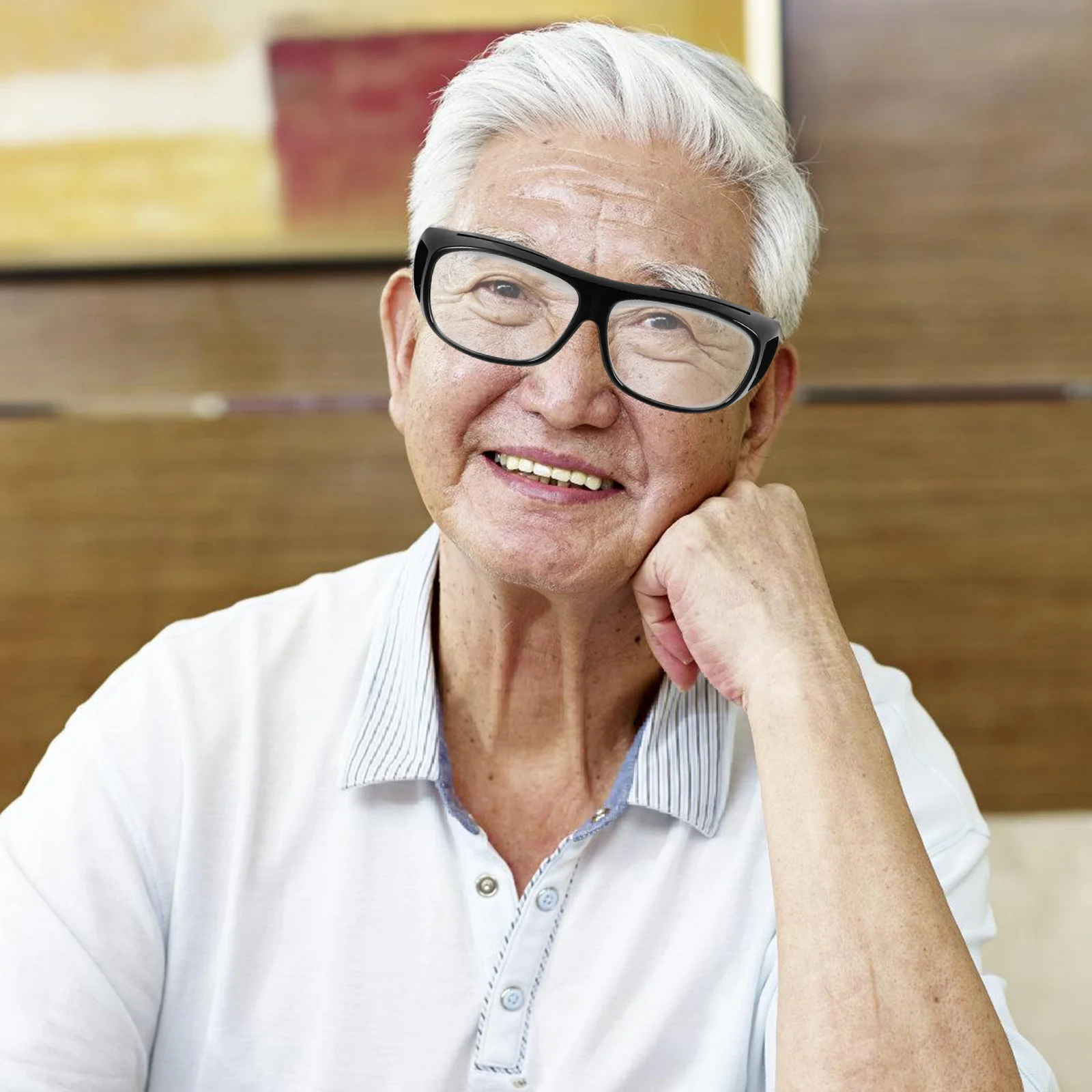 

Foldable Reading Magnifying Glass High Definition 2x Magnification Elderly Eyewear Portable for Books Newspapers magnifying