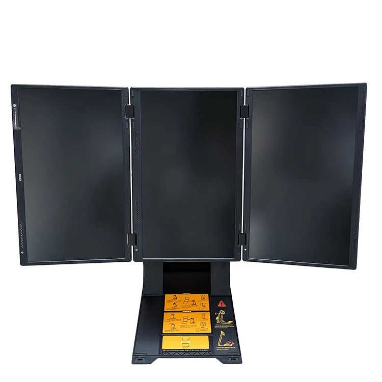 

15.6" Laptop Screen Extender Monitor Portable,Quad Monitor,Just 1 Cable for 3 Screens,1080P IPS Extender Compatible for Laptops