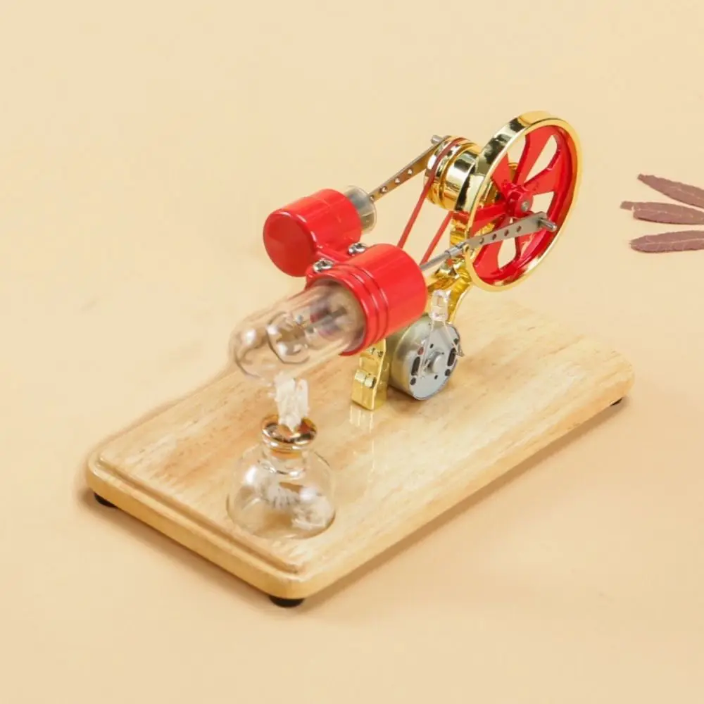 

Colorful LED Stirling Engine Motor Model Technology Inventions Zinc alloy Science Experiment Toys Puzzle Mini