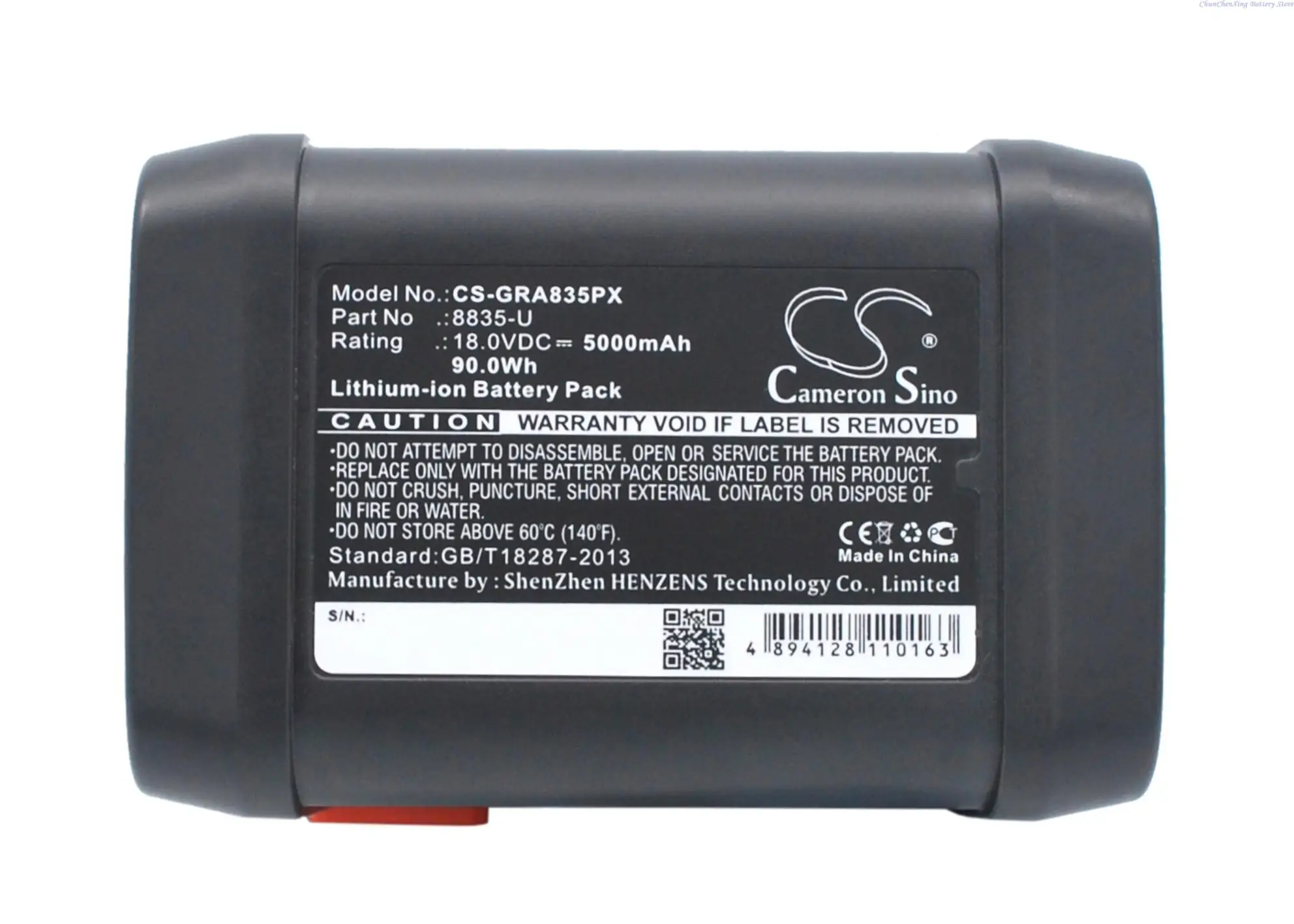 Imagem -03 - Cameron Sino 3000mah 5000mah Bateria para Gardena 88418840886588828878 Accucut li 400 li 450 Easycut 8873 Highcut 48-li 48-li