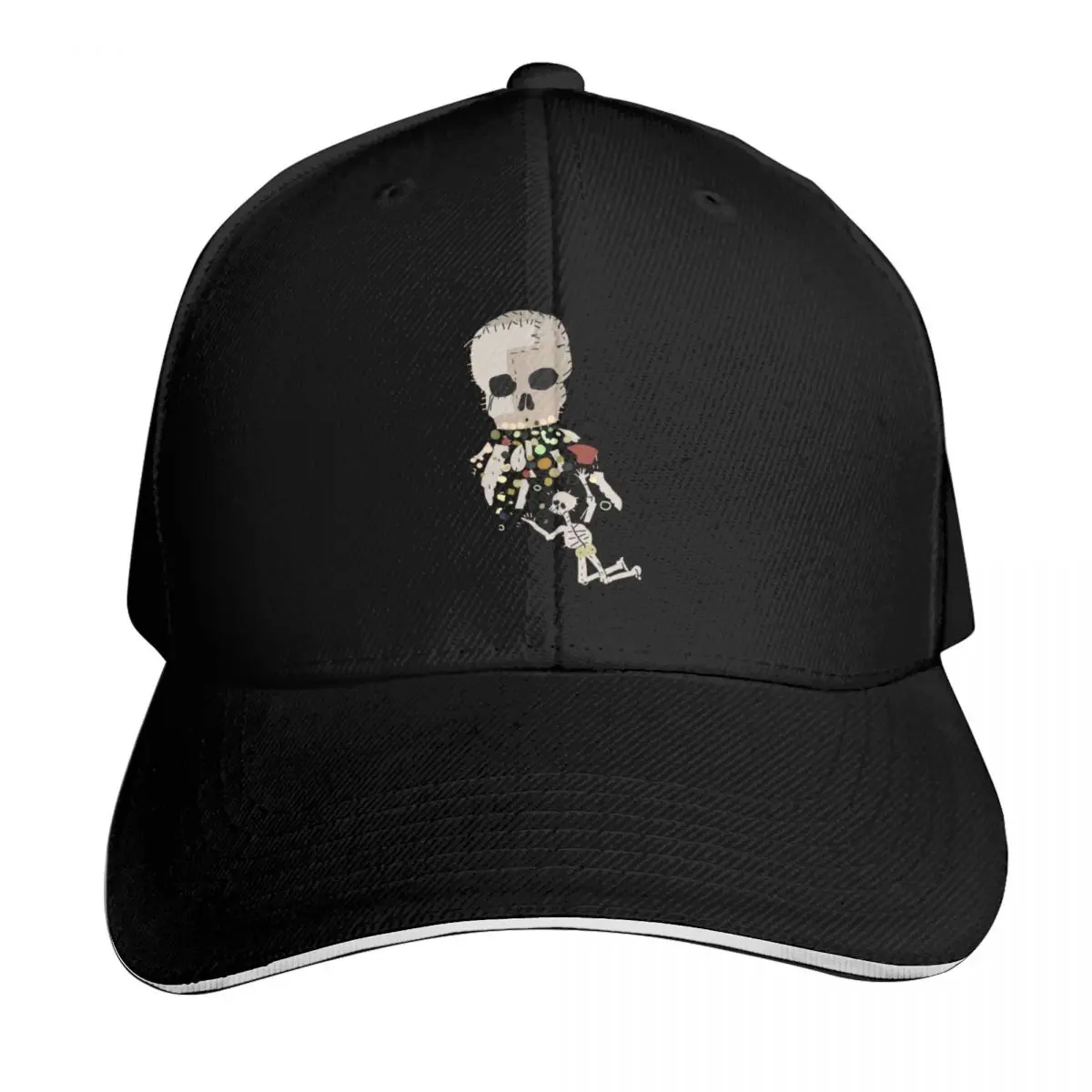 Our Flag Means Death Vomiting Skull On Skeleton Flag Design Baseball Cap Men Women Casual Summer Sport Sun Cap