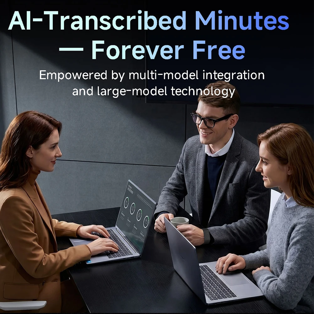 ES100 Screenless AI Voice Recorder Smart Bracelet 1GB Offline AI Meeting Transcribed Minutes Fitness Tracker Smart Wristbands