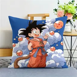 New Dragon Ball Creative Trendy Son Goku Songoten Vegeta Bulma Cartoon Square Pillow Simple Pillow Soft Comfortable Pillow Gift