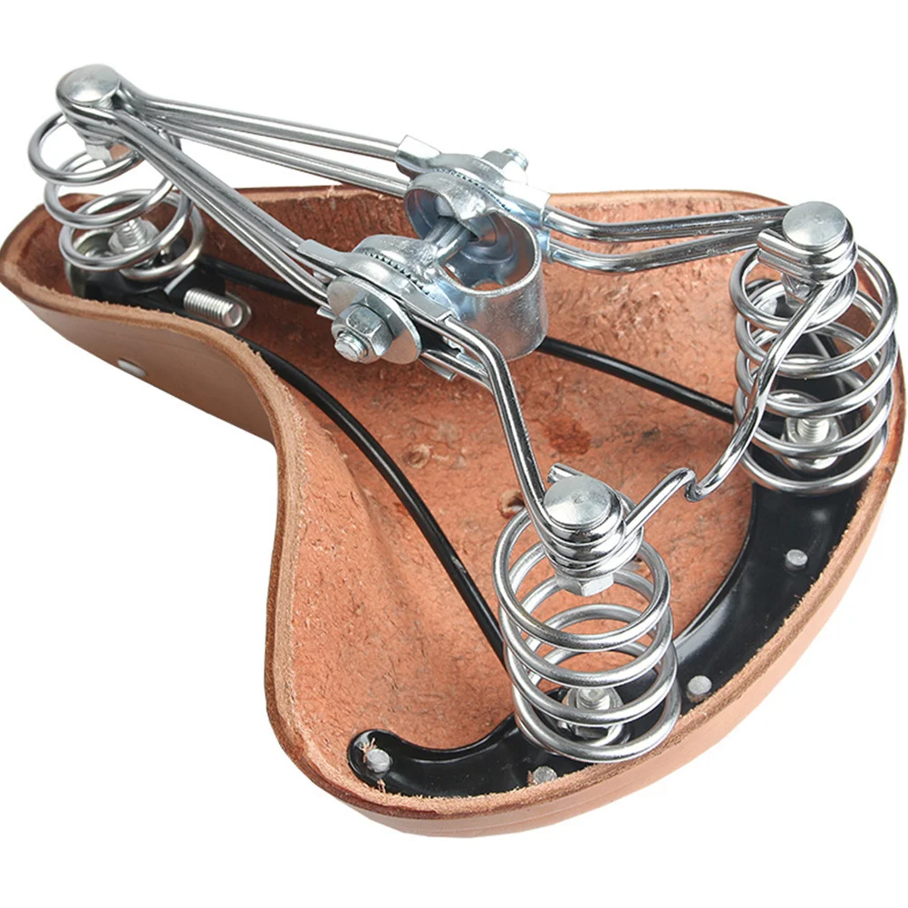 

Retro Bike Saddle Thickened Mountain Bike Seat Cushion Durable Comfortable Riding Shockproof Seat Saddle