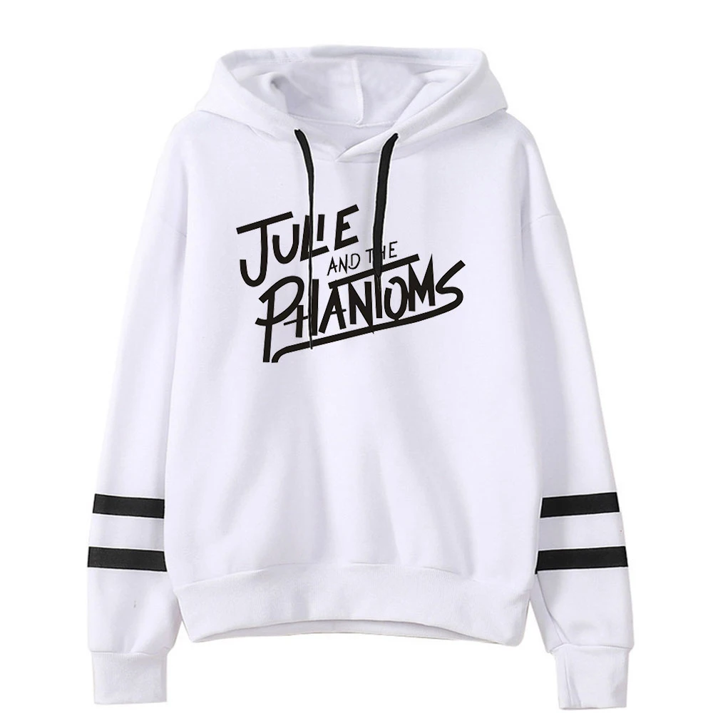 Julie En De Fantomen Hoodie Voor Mannen Dames Zakloze Mouw Sweatshirts Harajuku Streetwear Sunset Curve Kleding Plus Size